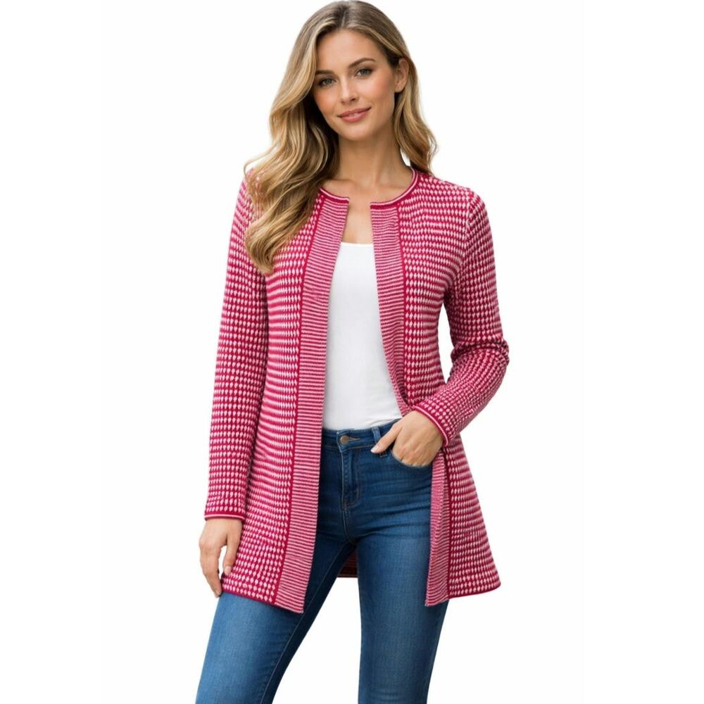 Talbots Pure Merino Wool Cardigan Sweater Women's Size S Classic Preppy Casual